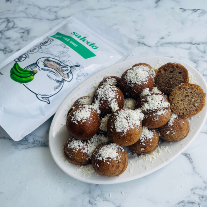 Fıstık Ezmeli, Muzlu Glutensiz Kek