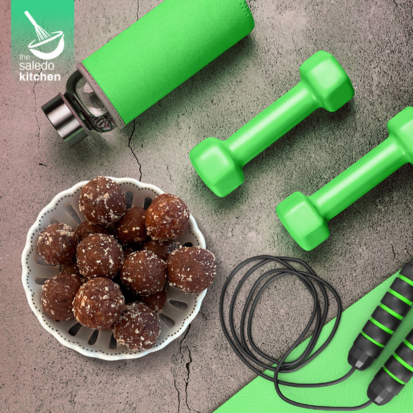 Yeşil Muz Unlu Raw Ball (Atıştırmalık Top) 